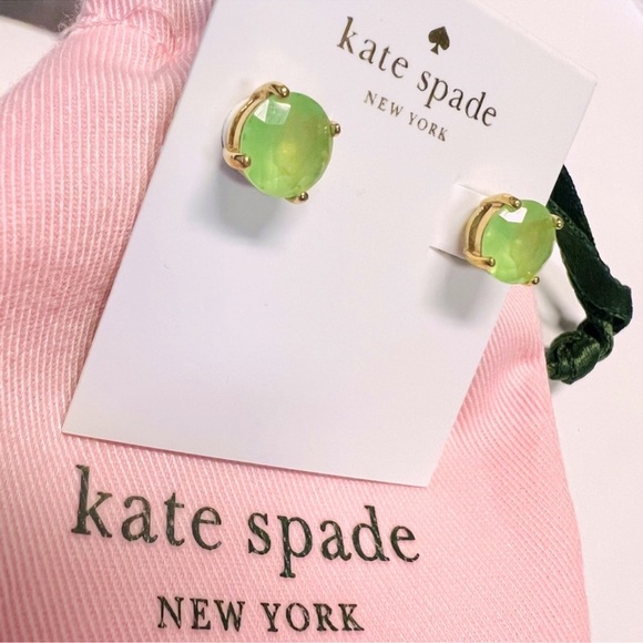 KATE SPADE • Mint Green Gumdrop Stud Earrings - Picture 3 of 4